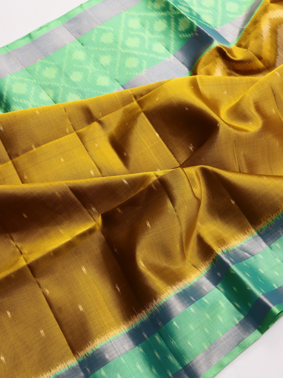 Mustard Pure Kanchi Soft Silk Saree (Swara)