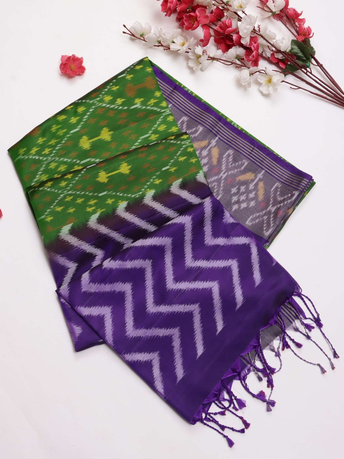 Purple Pure Kanchi Soft Silk Saree (Swara)