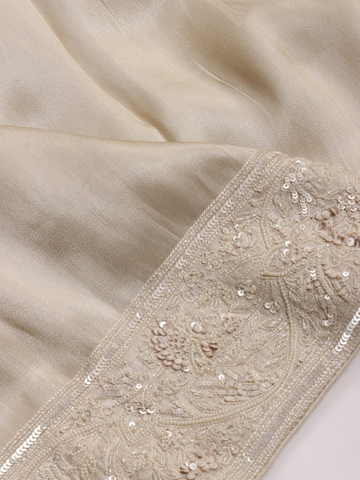 White Pure Kanchi Tissue Silk Bridal Wear Saree (Swara)
