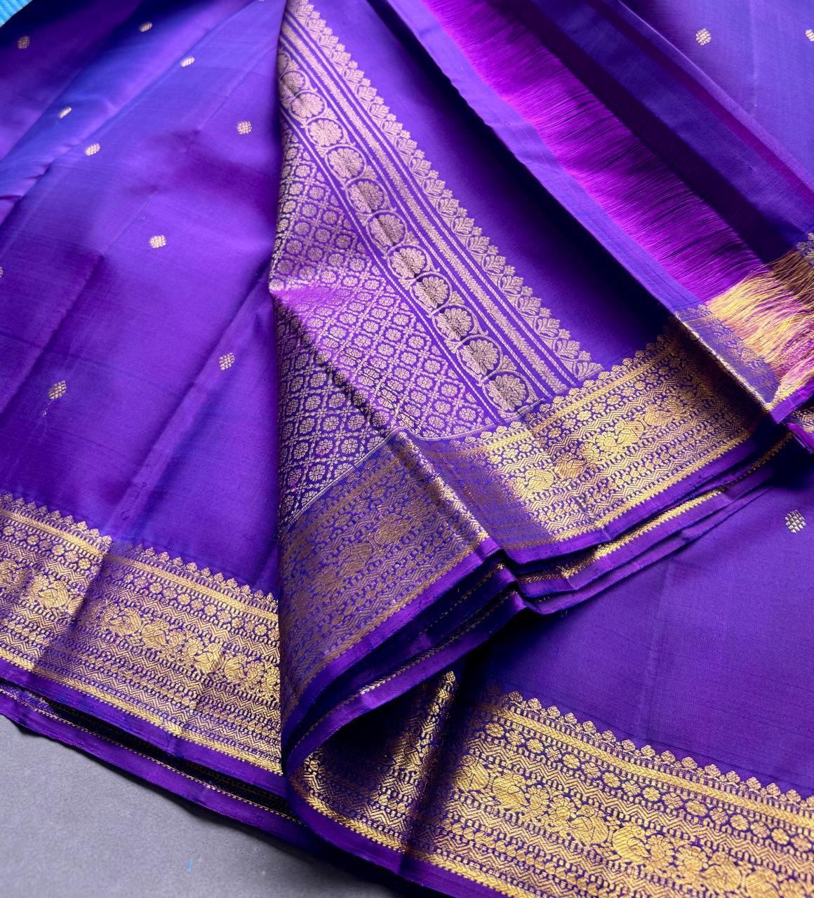 Purple Pure Kanchi Silk Saree 108