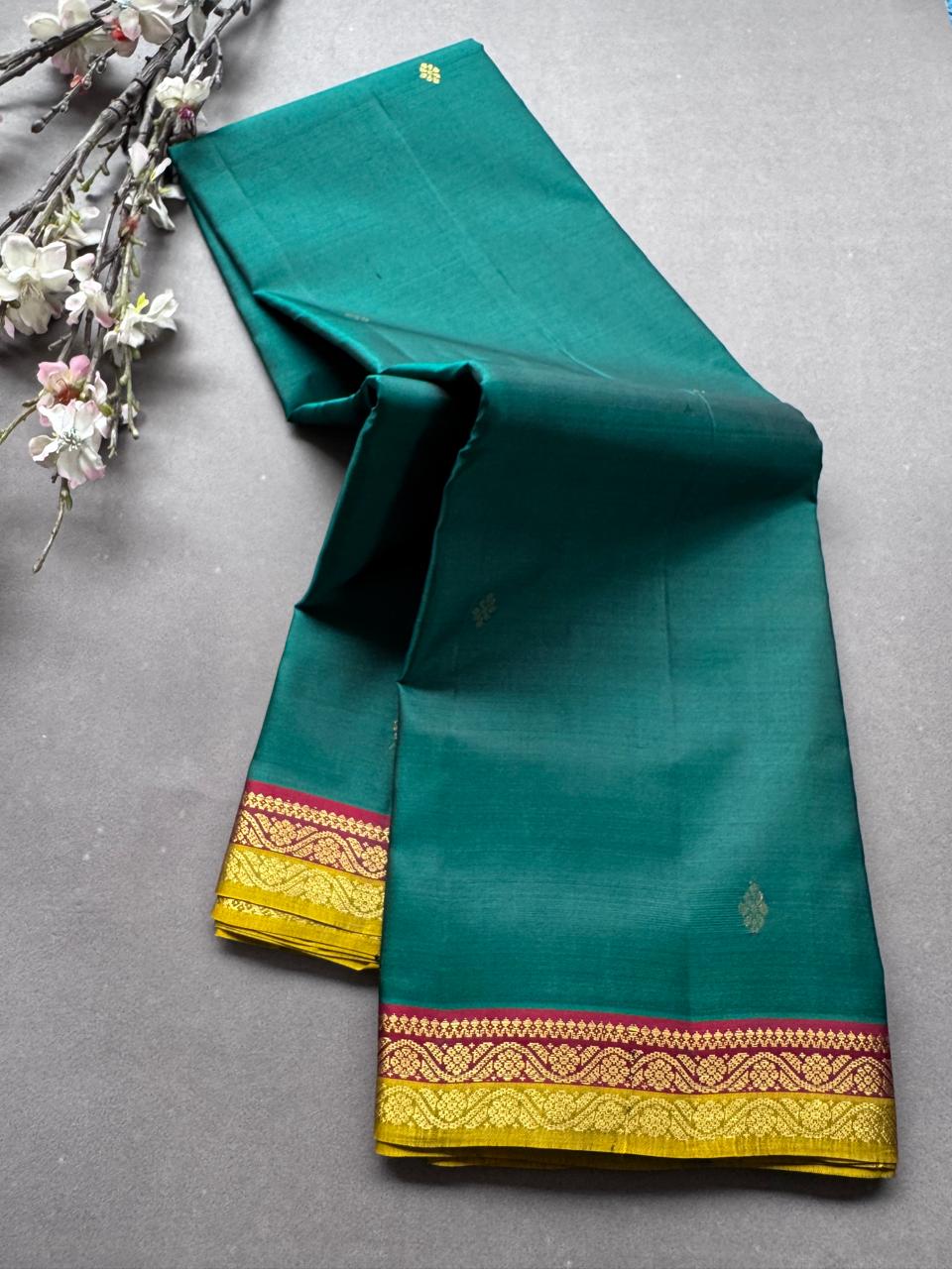 Green Pure Kanchi Silk Saree 108