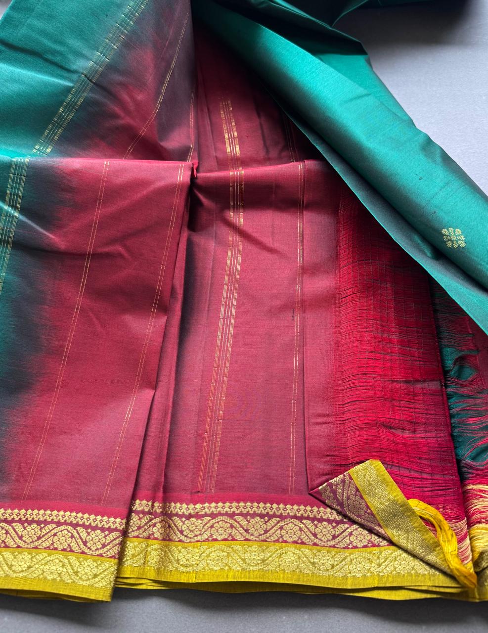 Green Pure Kanchi Silk Saree 108