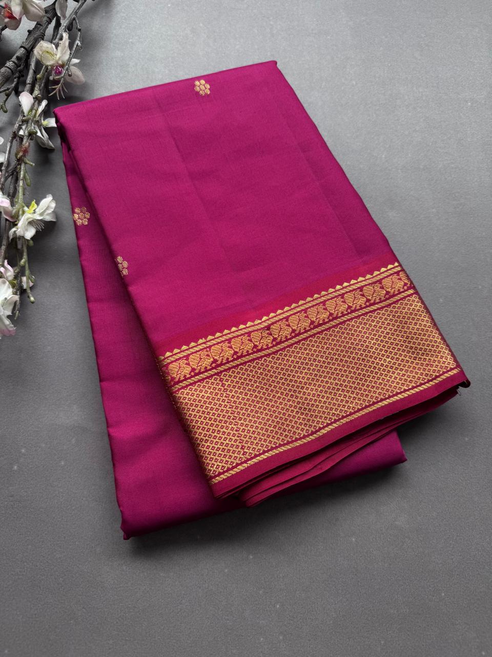 Magenta Pure Kanchi Silk Saree 108
