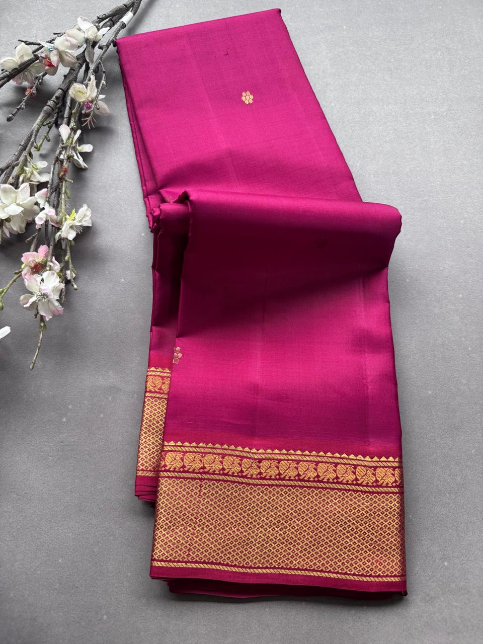Magenta Pure Kanchi Silk Saree 108