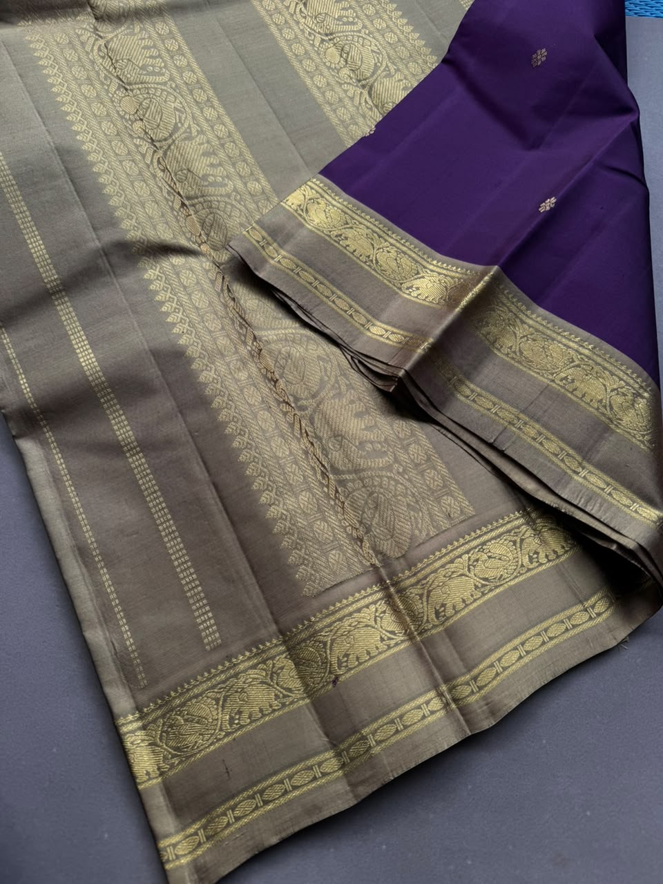 Purple Pure Kanchi Silk Saree 108