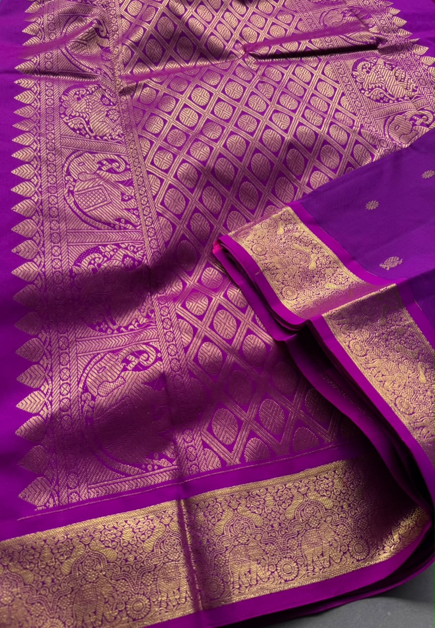 Magenta Pure Kanchi Silk Saree 108