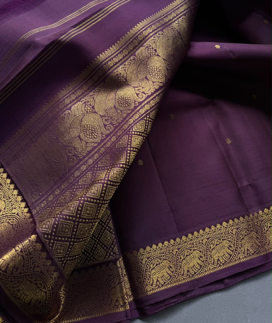 Wine Pure Kanchi Silk Saree 108