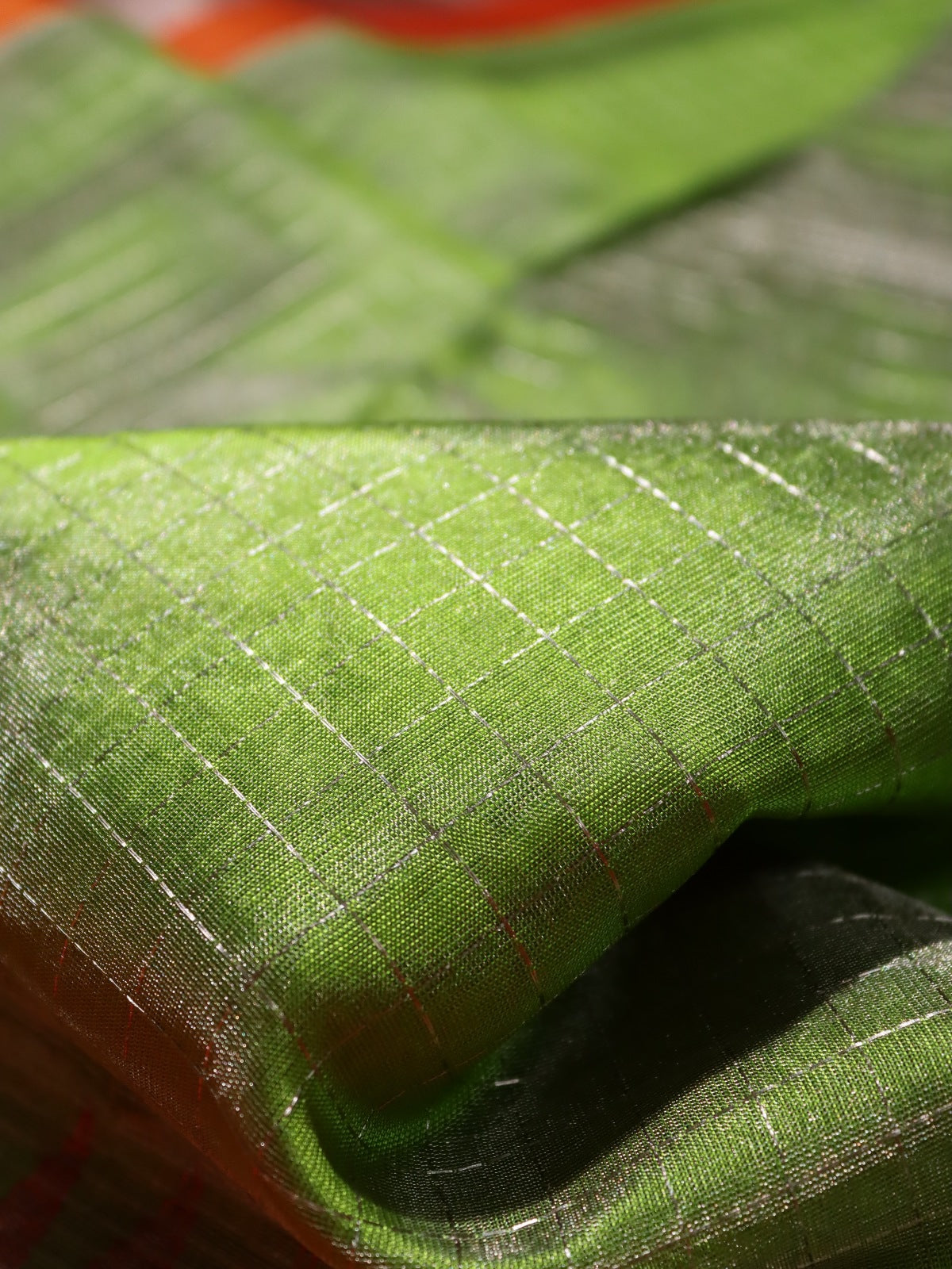 Green Venkatagiri Tissue Silk Saree (Swara)