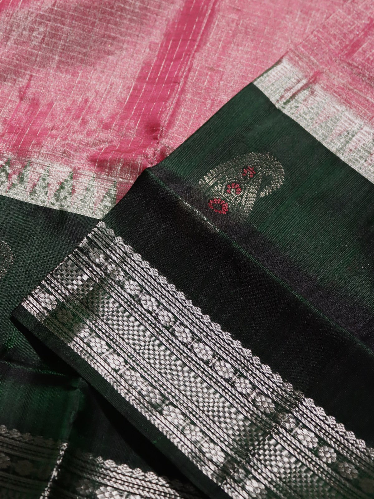 Pink Venkatagiri Tissue Silk Saree (Swara)