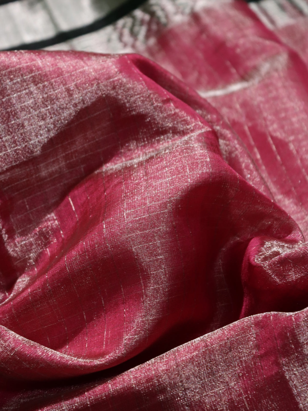 Pink Venkatagiri Tissue Silk Saree (Swara)