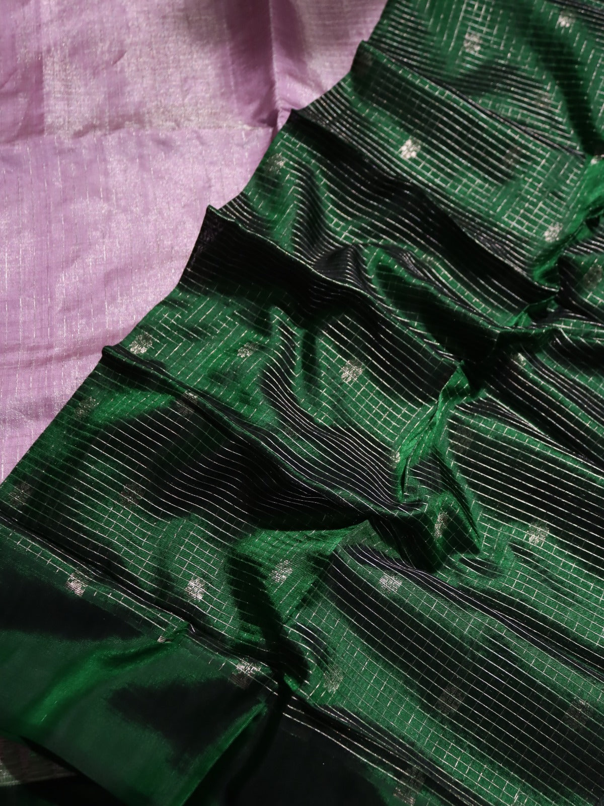 Mauve Venkatagiri Tissue Silk Saree (Swara)
