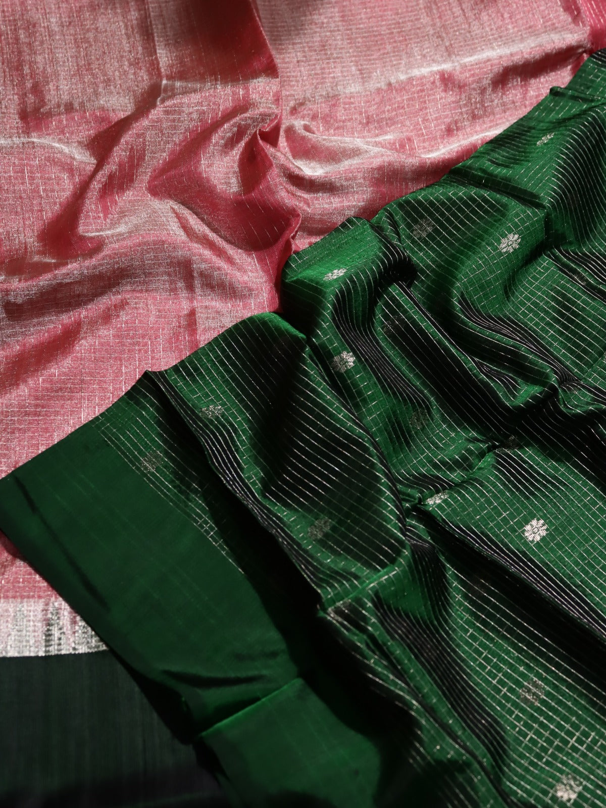 Pink Venkatagiri Tissue Silk Saree (Swara)