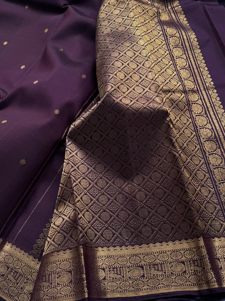 Brown Pure Kanchi Silk Saree 108