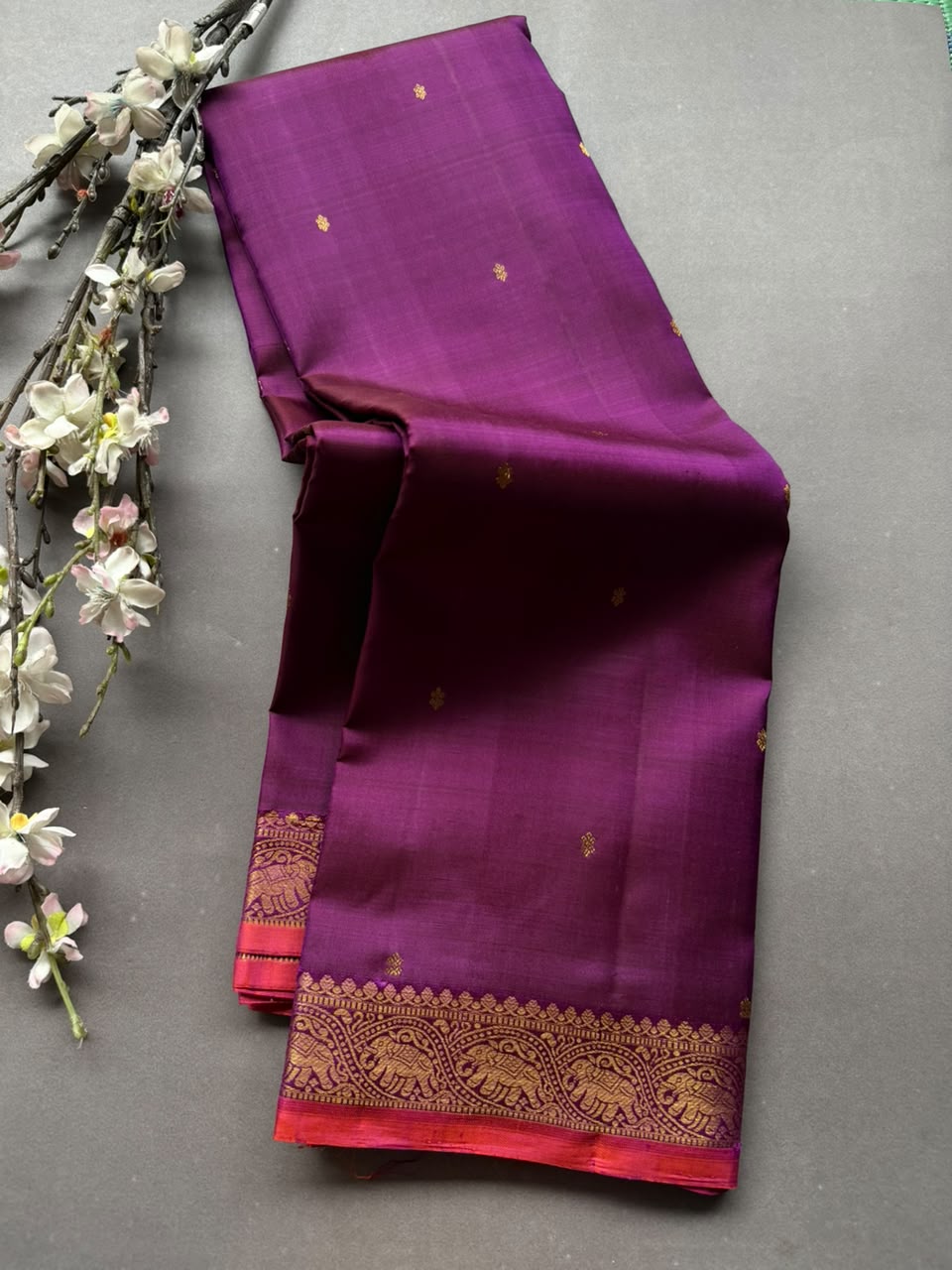 Magenta Pure Kanchi Silk Saree 108