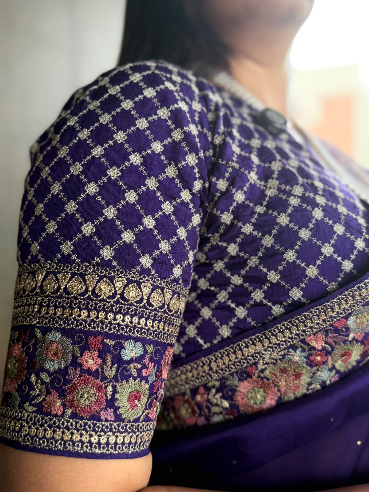 Purple Sabyasachi Inspired Pure Organza Saree 108