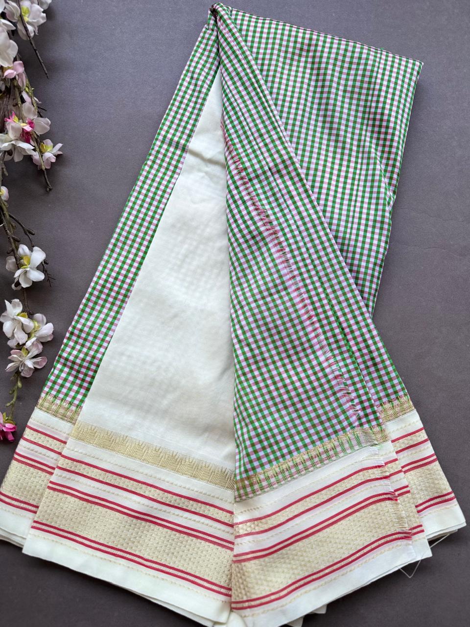 Green Checks ilkal Silk Saree 108