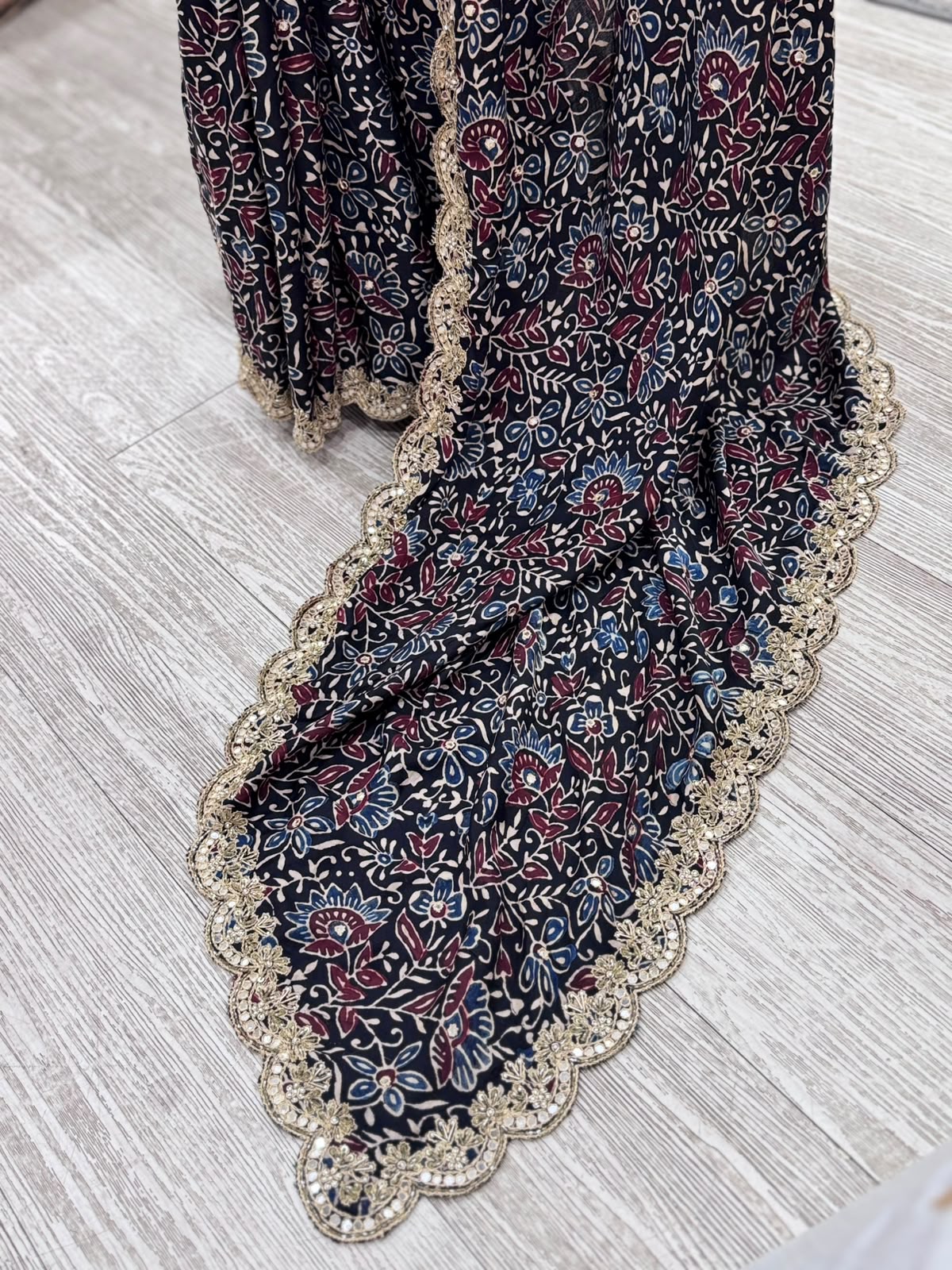 Maroon Pure Modal Silk Saree 108