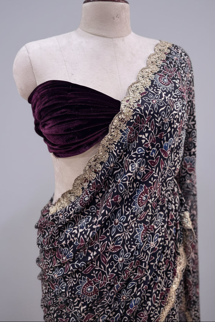 Maroon Pure Modal Silk Saree 108