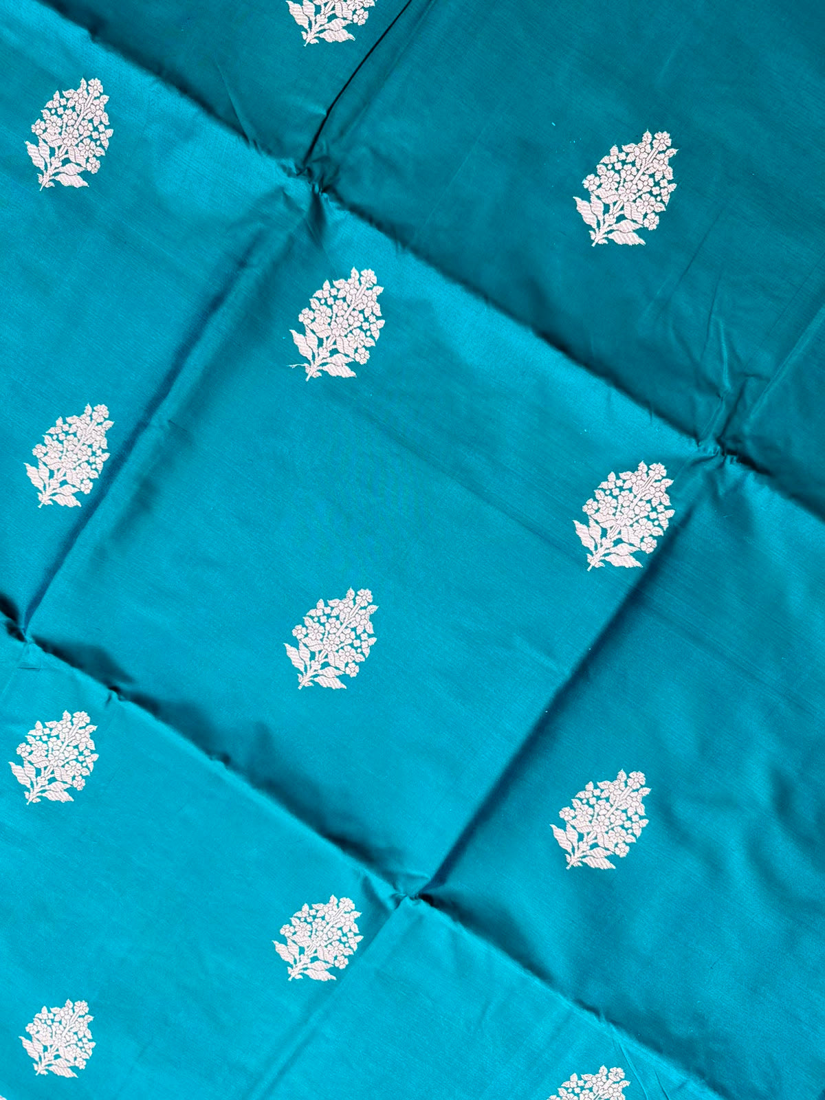 Bottle Green Pure Kathan Banarasi Silk Dress Material (Swara)