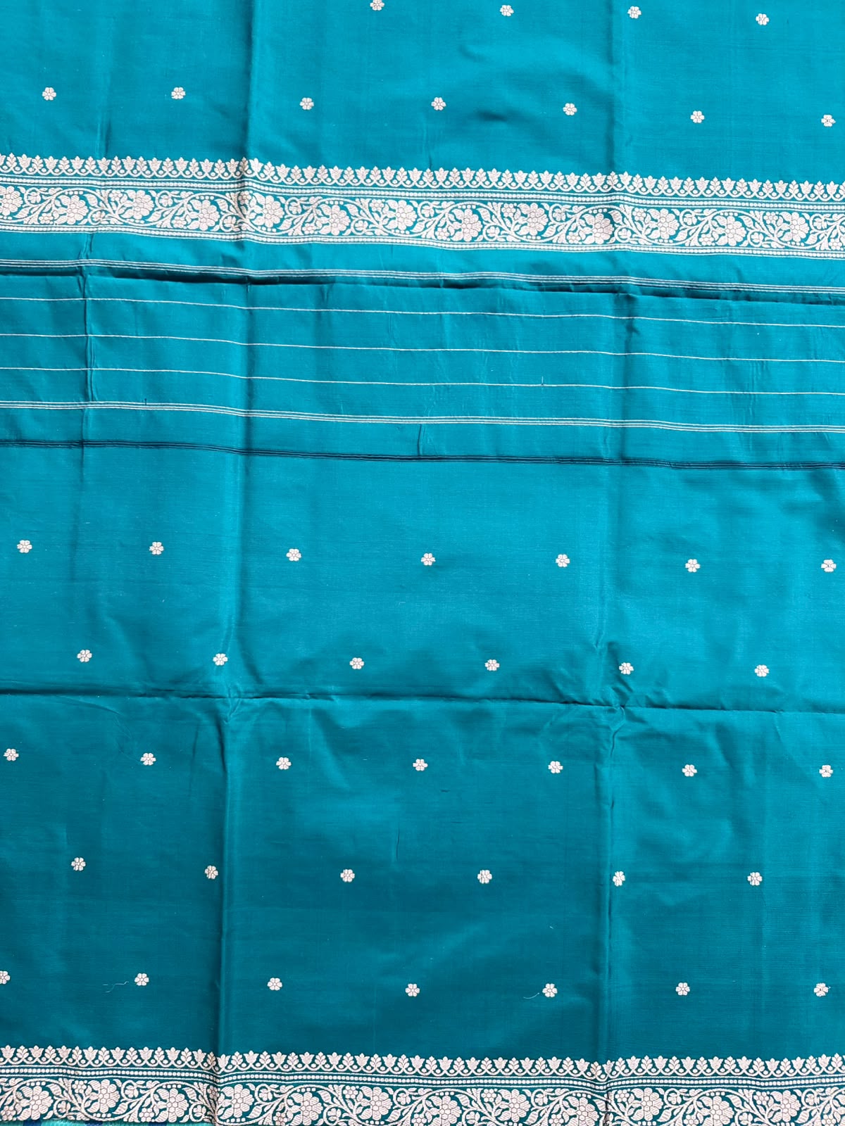 Bottle Green Pure Kathan Banarasi Silk Dress Material (Swara)