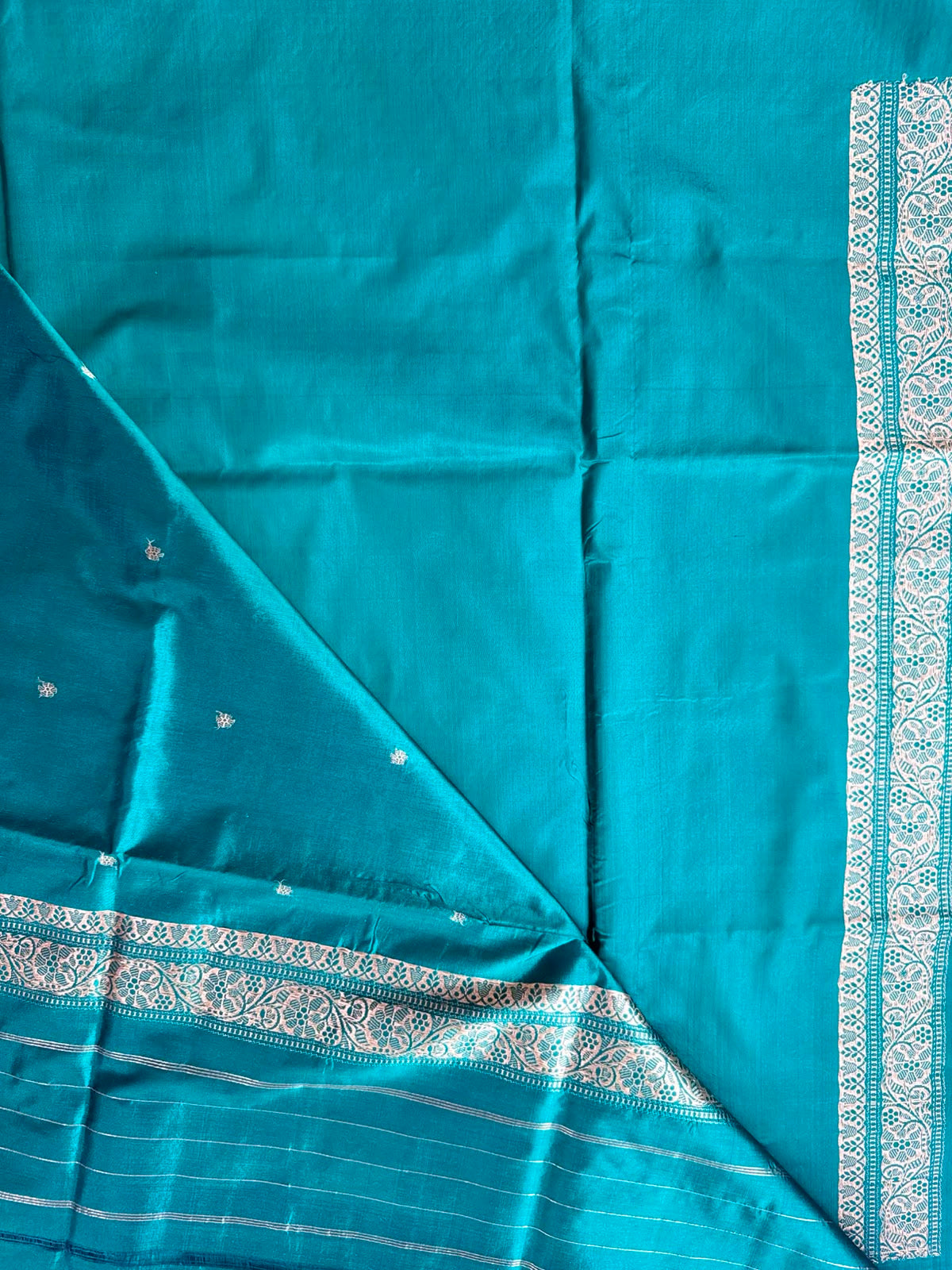 Bottle Green Pure Kathan Banarasi Silk Dress Material (Swara)