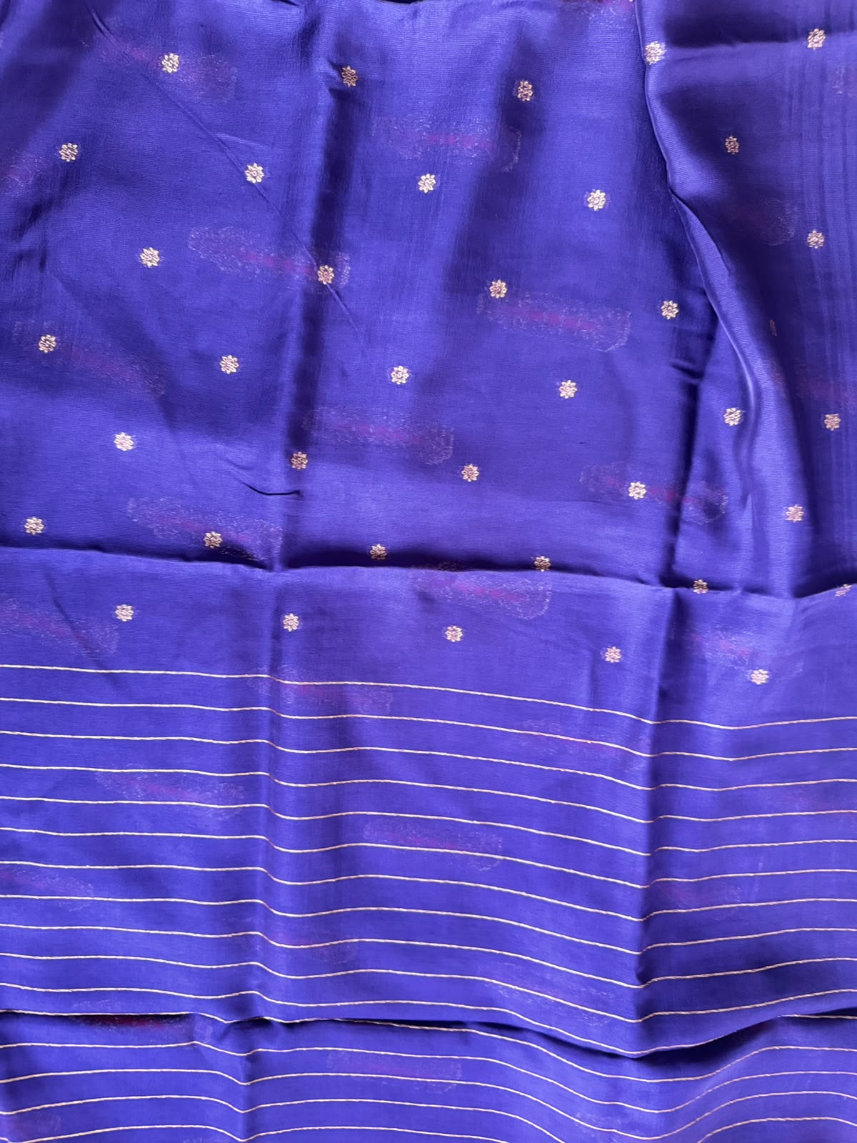 Navy Blue Tussar Georgette Saree 108