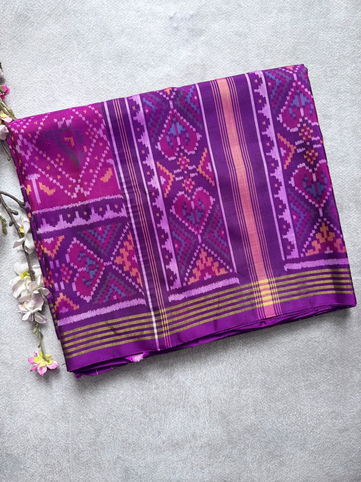 Purple Pure Patola Silk Saree (Swara)