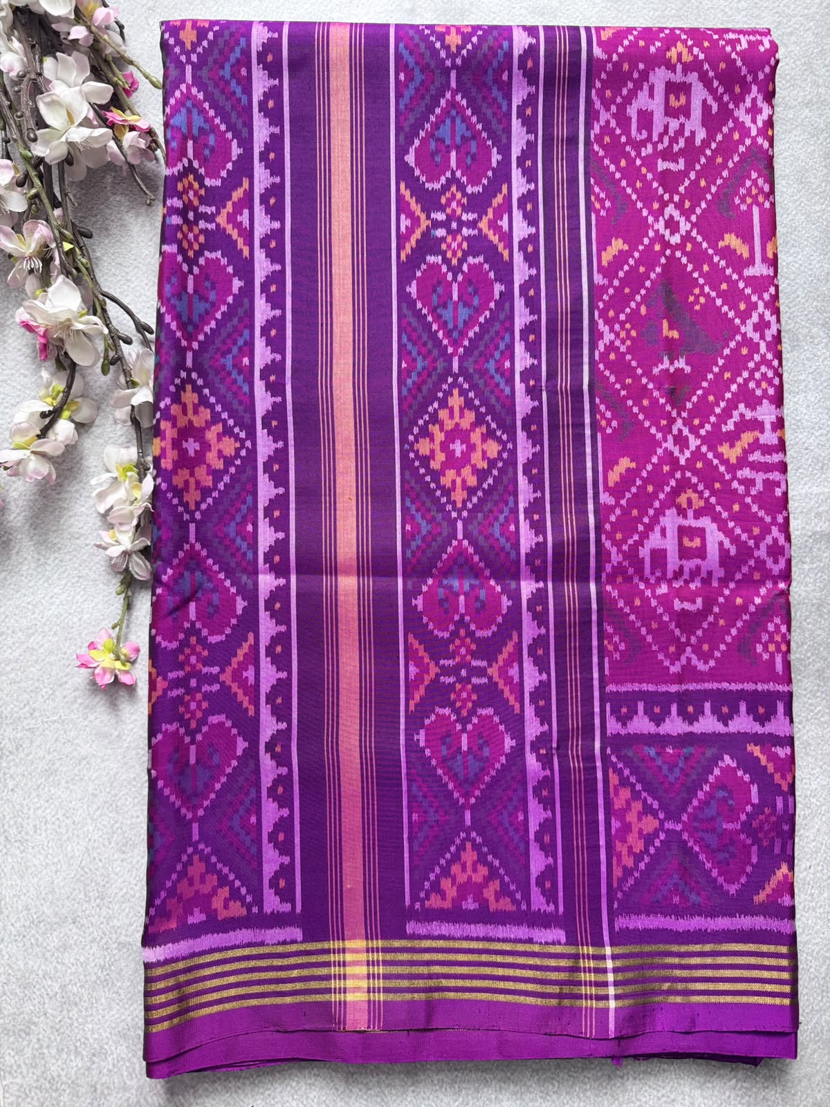 Purple Pure Patola Silk Saree (Swara)