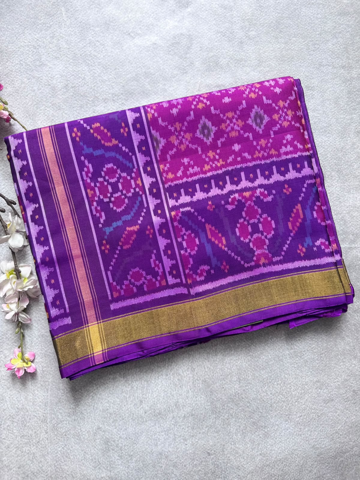 Purple Pure Patola Silk Saree (Swara)