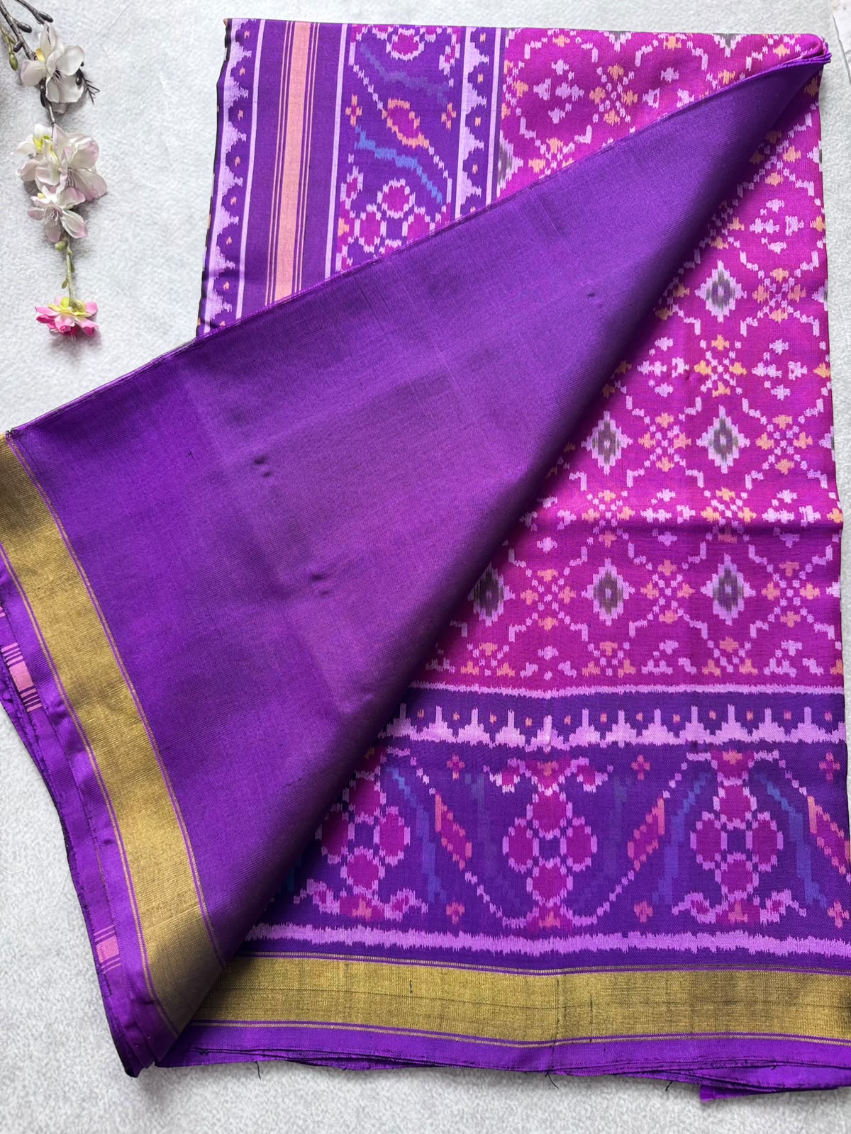 Purple Pure Patola Silk Saree (Swara)