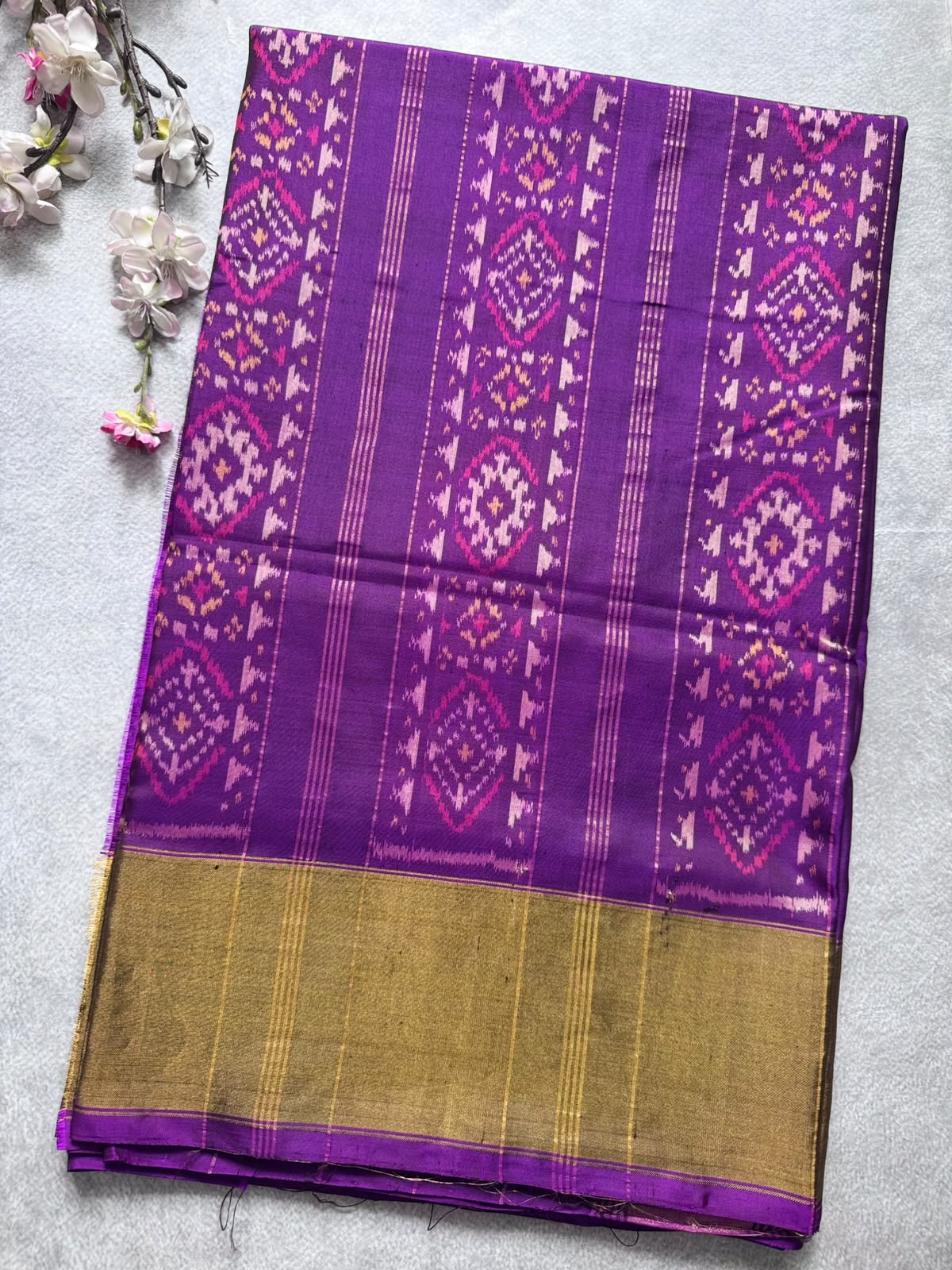 Purple Pure Patola Silk Saree (Swara)