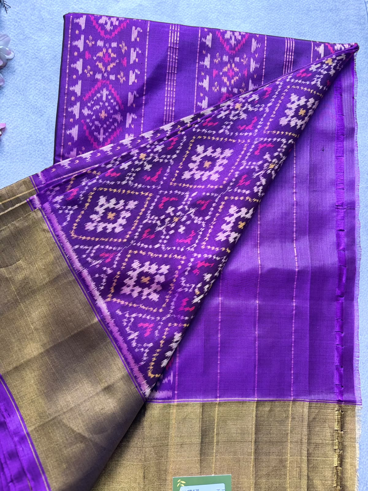 Purple Pure Patola Silk Saree (Swara)