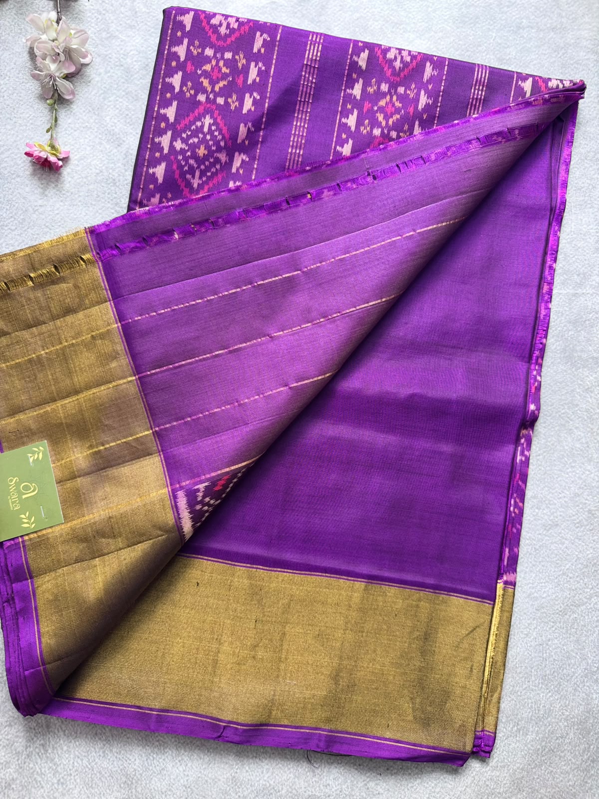 Purple Pure Patola Silk Saree (Swara)