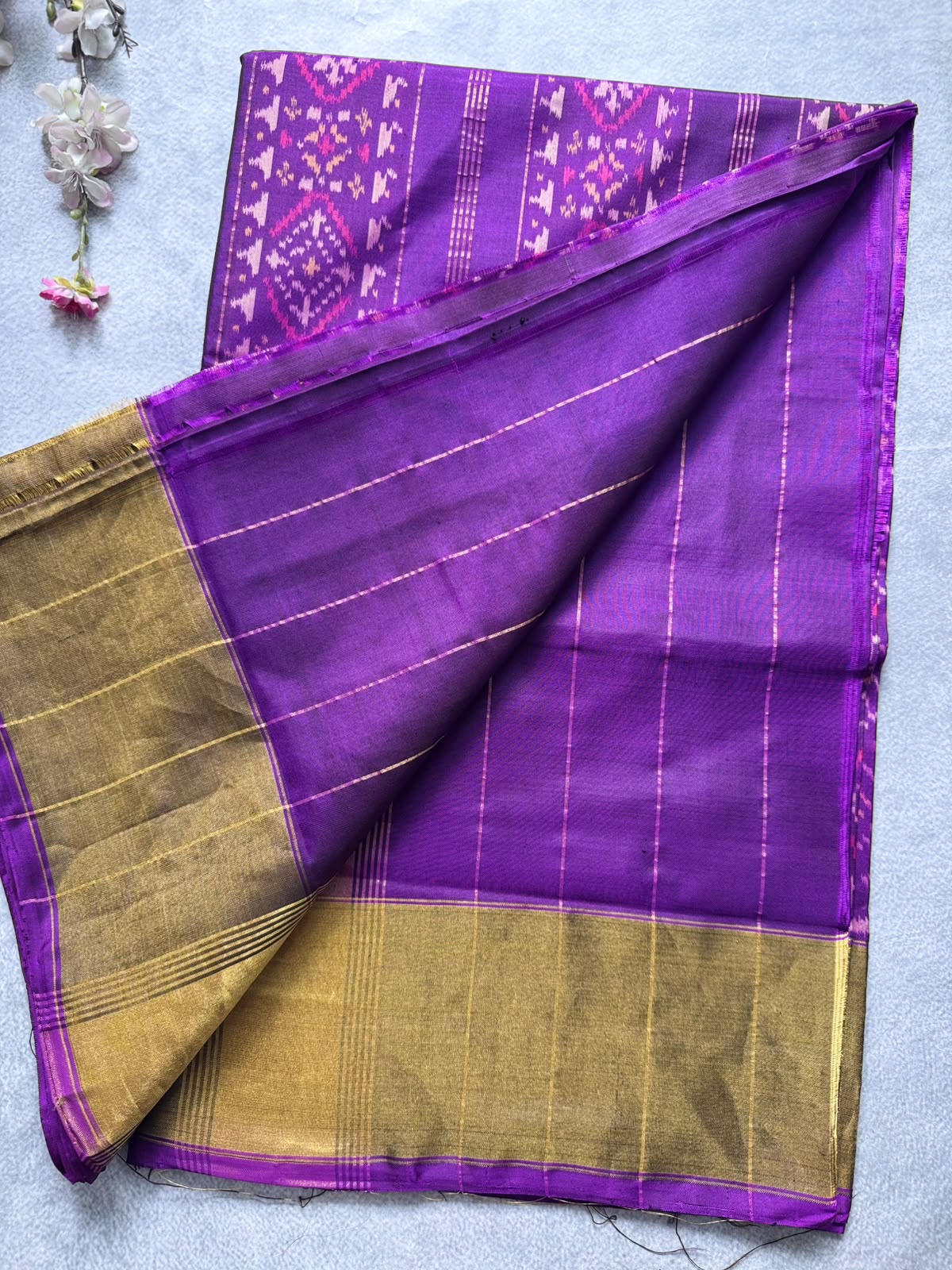 Purple Pure Patola Silk Saree (Swara)