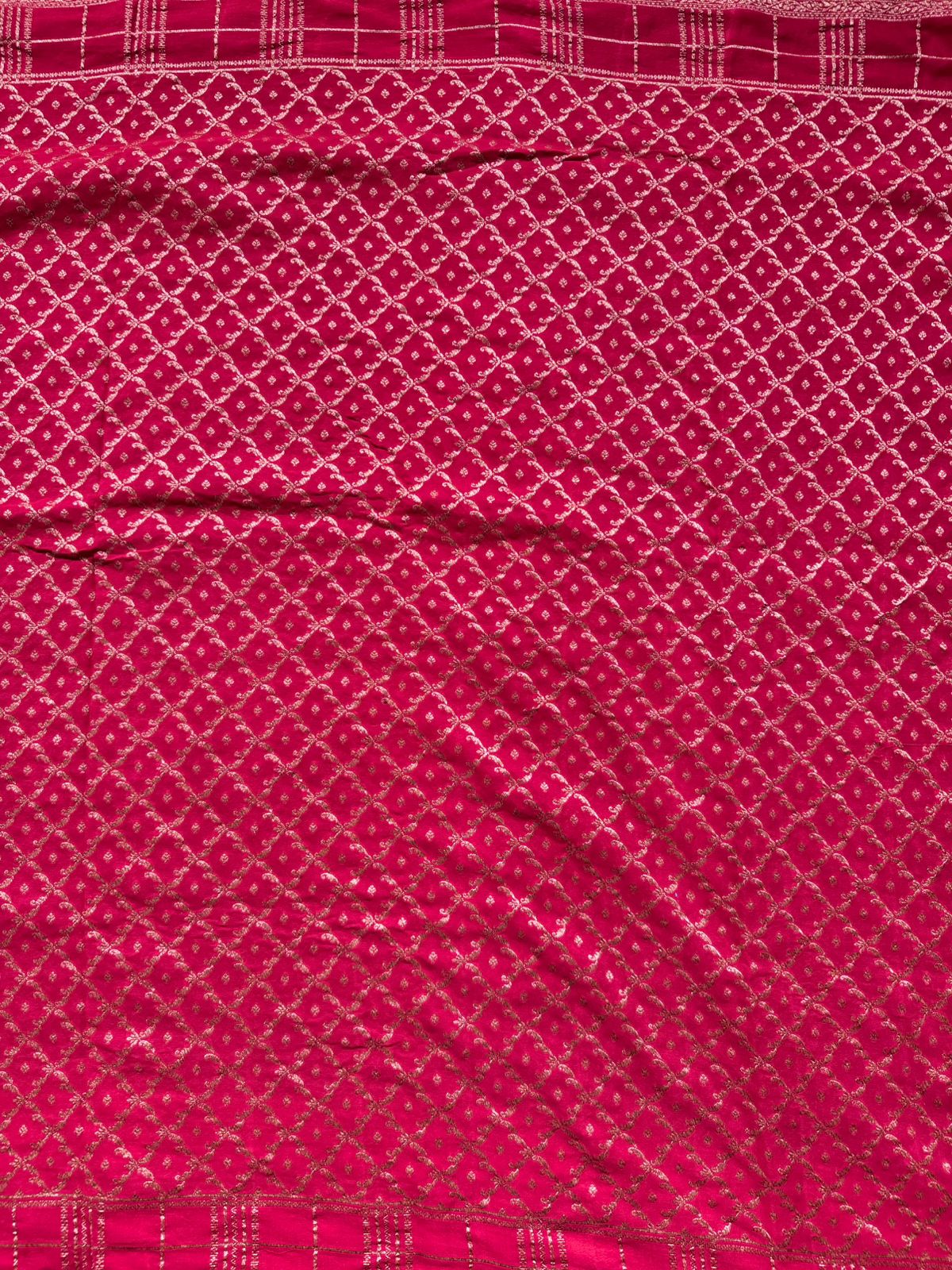 Peacock Blue Pure Benarasi Crepe Saree 109