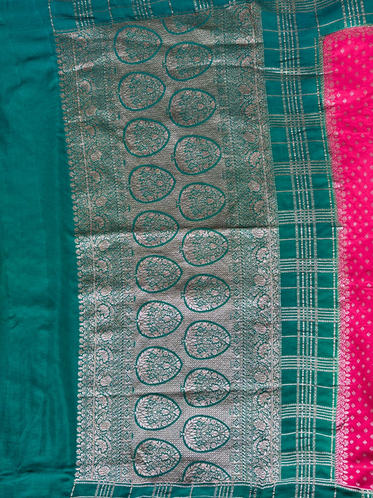 Red Pure Benarasi Crepe Saree 109