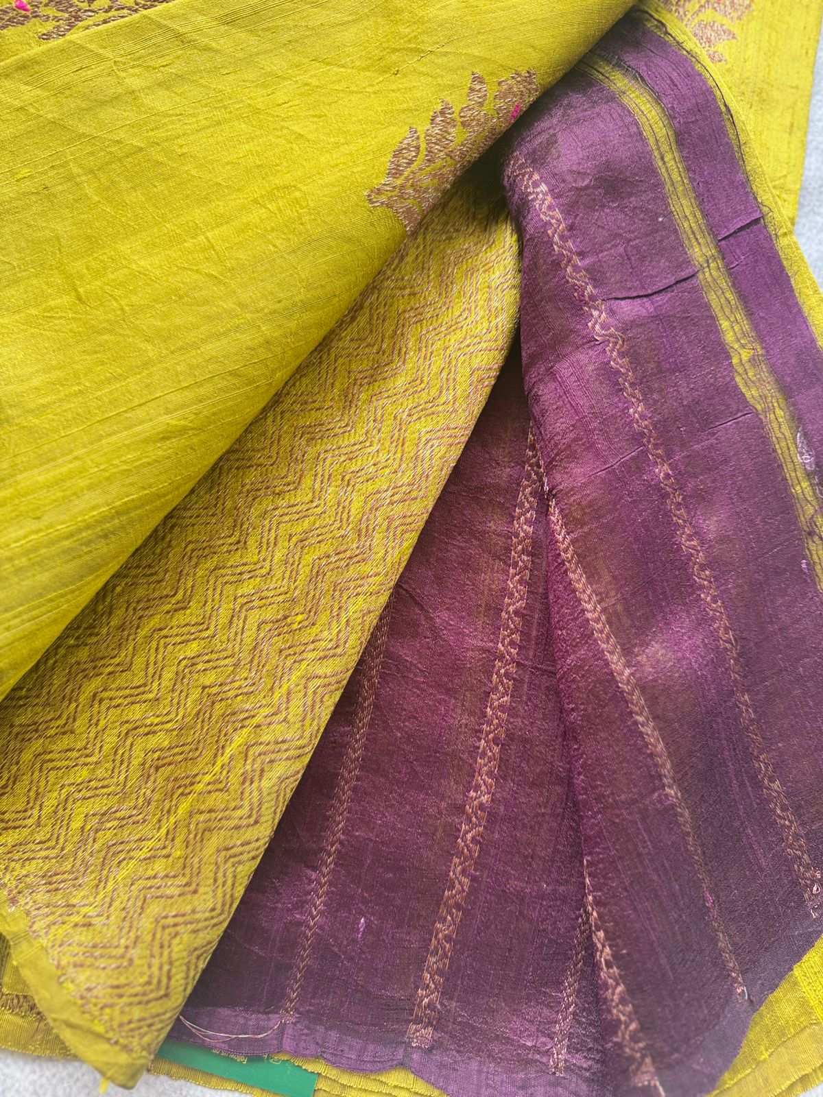 Mehandi Green Pure Raw Silk Saree 109