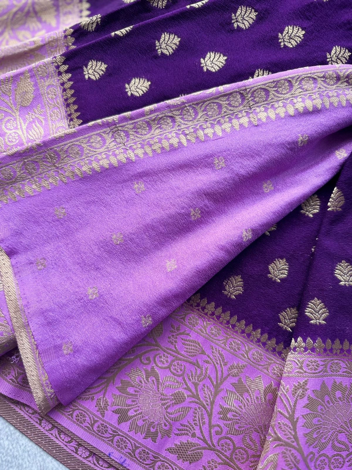 Purple Georgette Saree 109