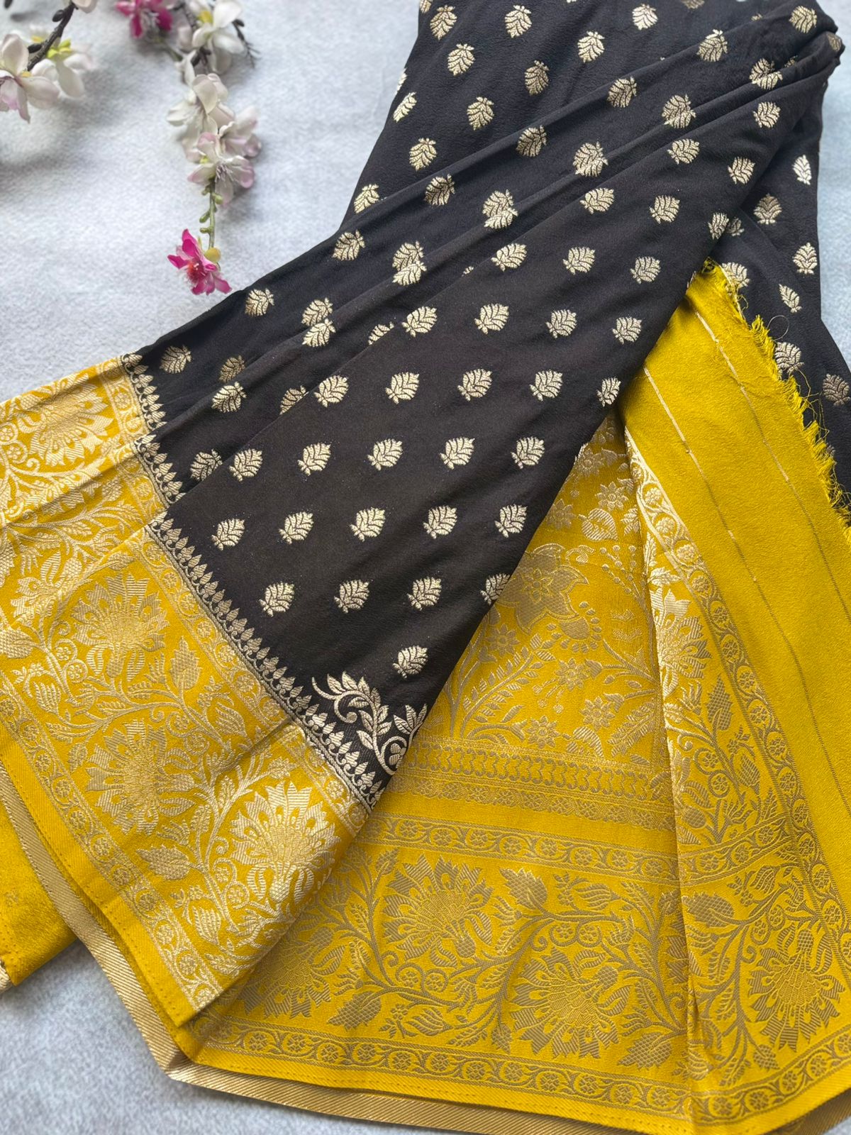 Black Georgette Saree 109