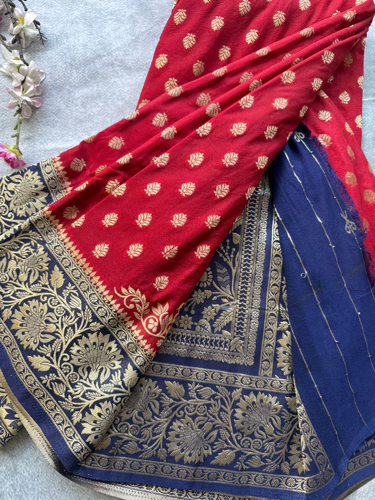 Red Georgette Saree 109