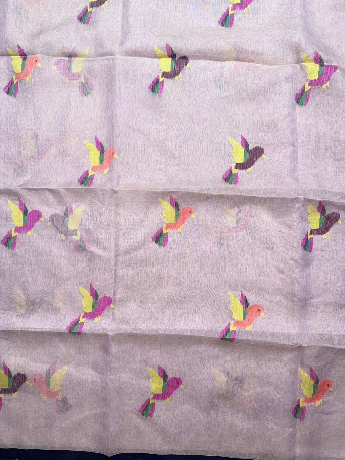 Pink Pure Jamdani Saree (Swara)