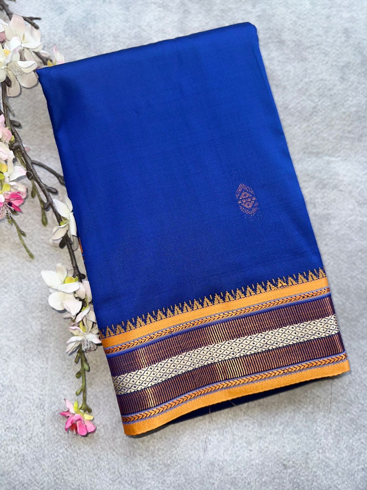 Royal Blue Semi Silk Saree 109
