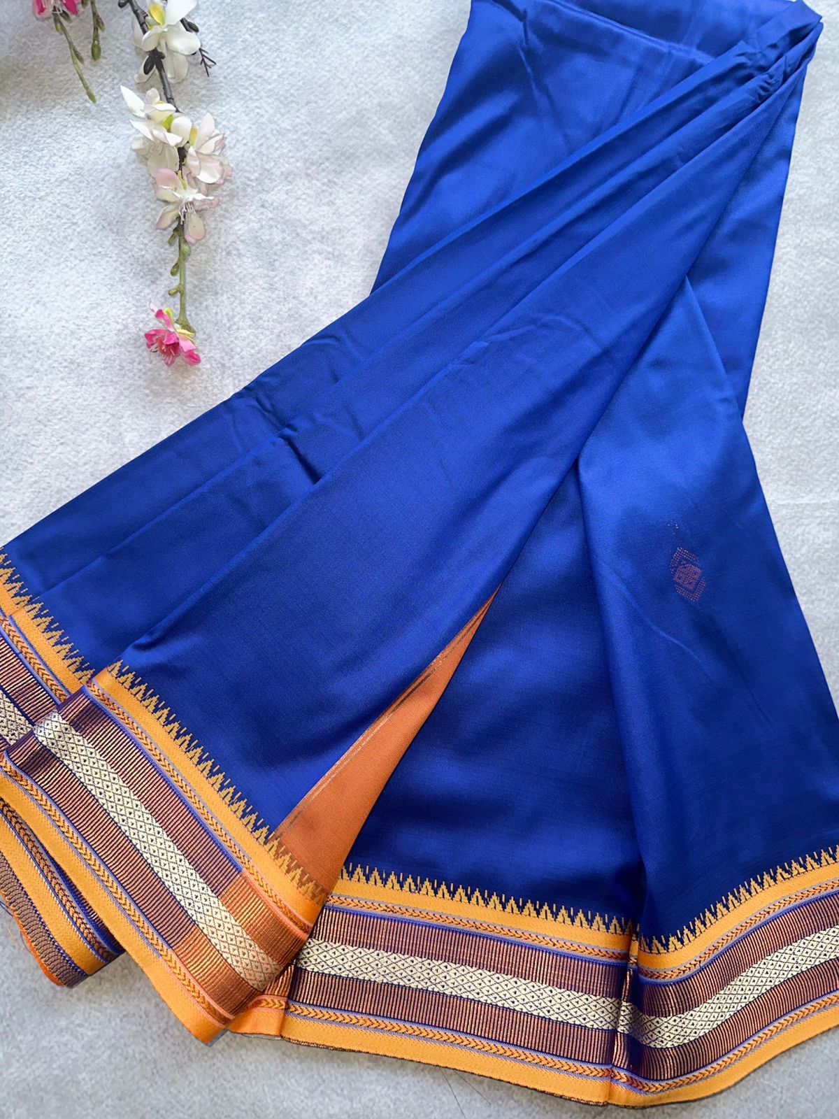 Royal Blue Semi Silk Saree 109