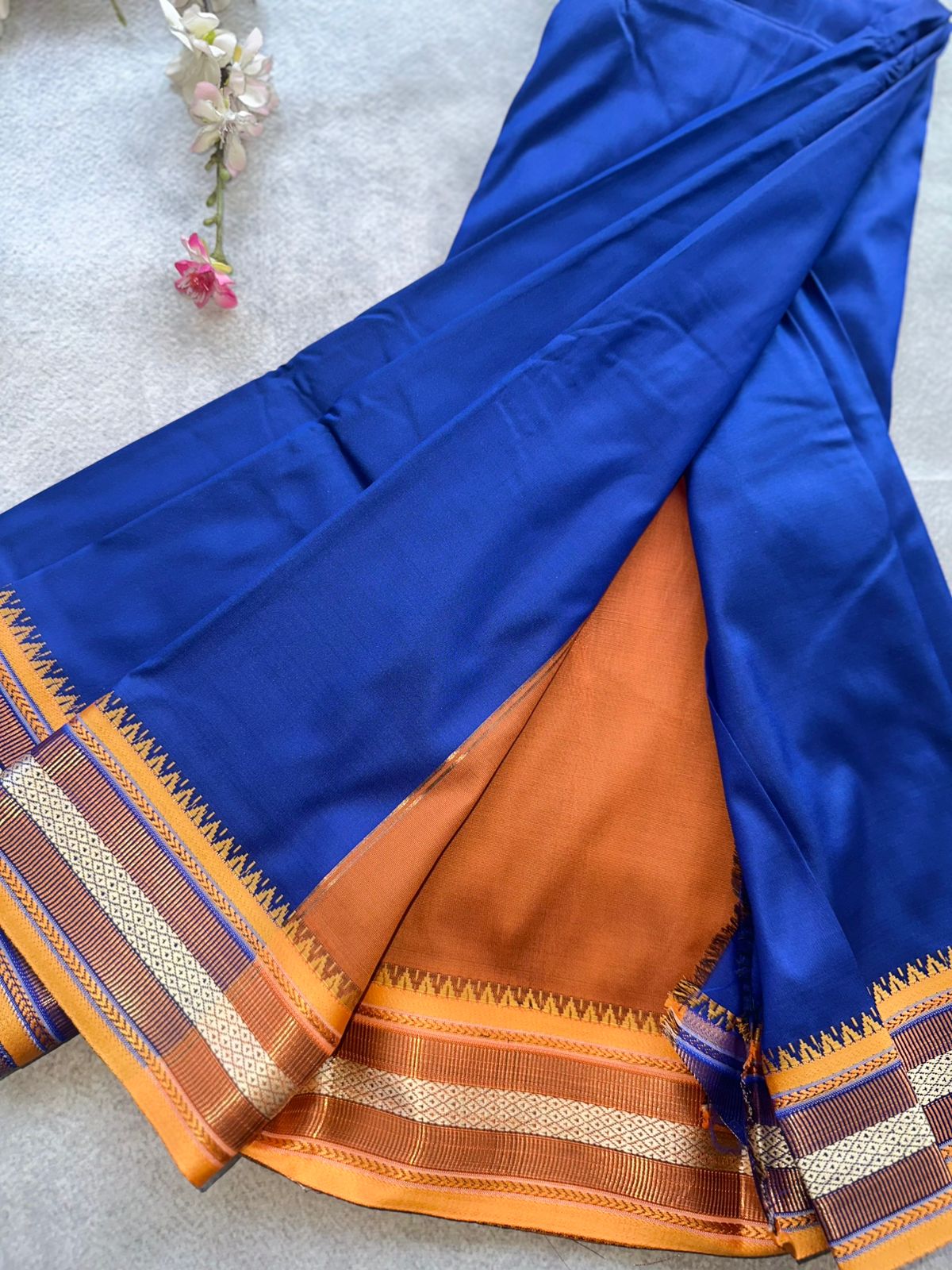 Royal Blue Semi Silk Saree 109