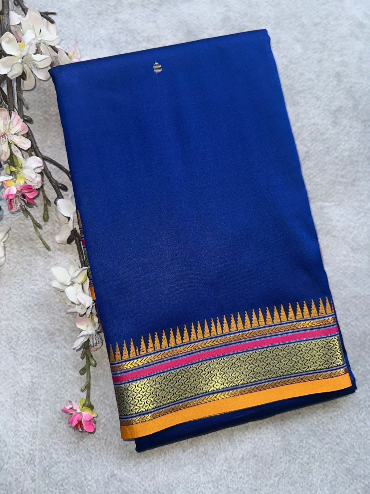 Royal Blue Semi Silk Saree 109