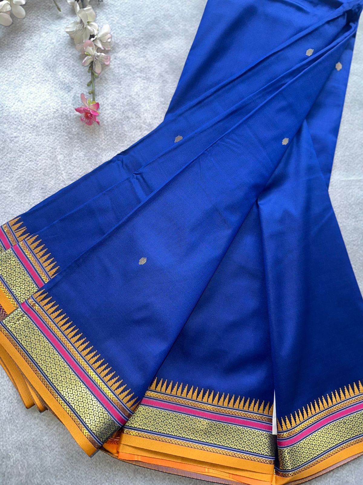 Royal Blue Semi Silk Saree 109