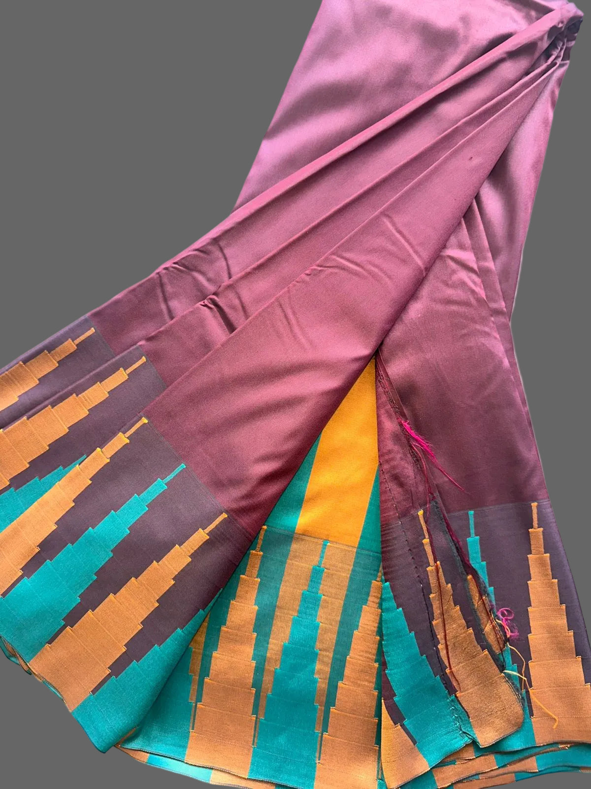 Maroon Semi Silk Saree 109