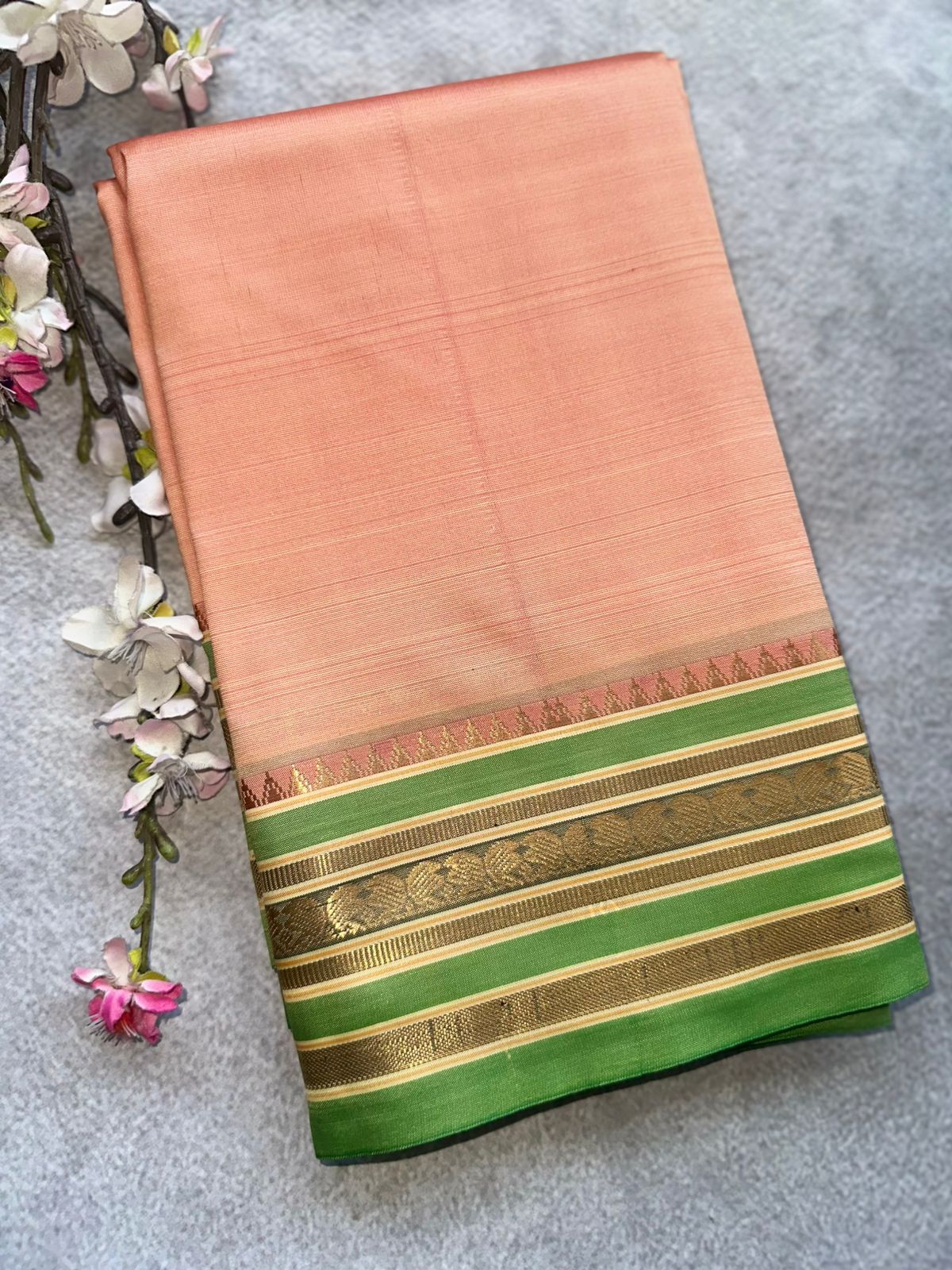 Peach Semi Silk Saree 109