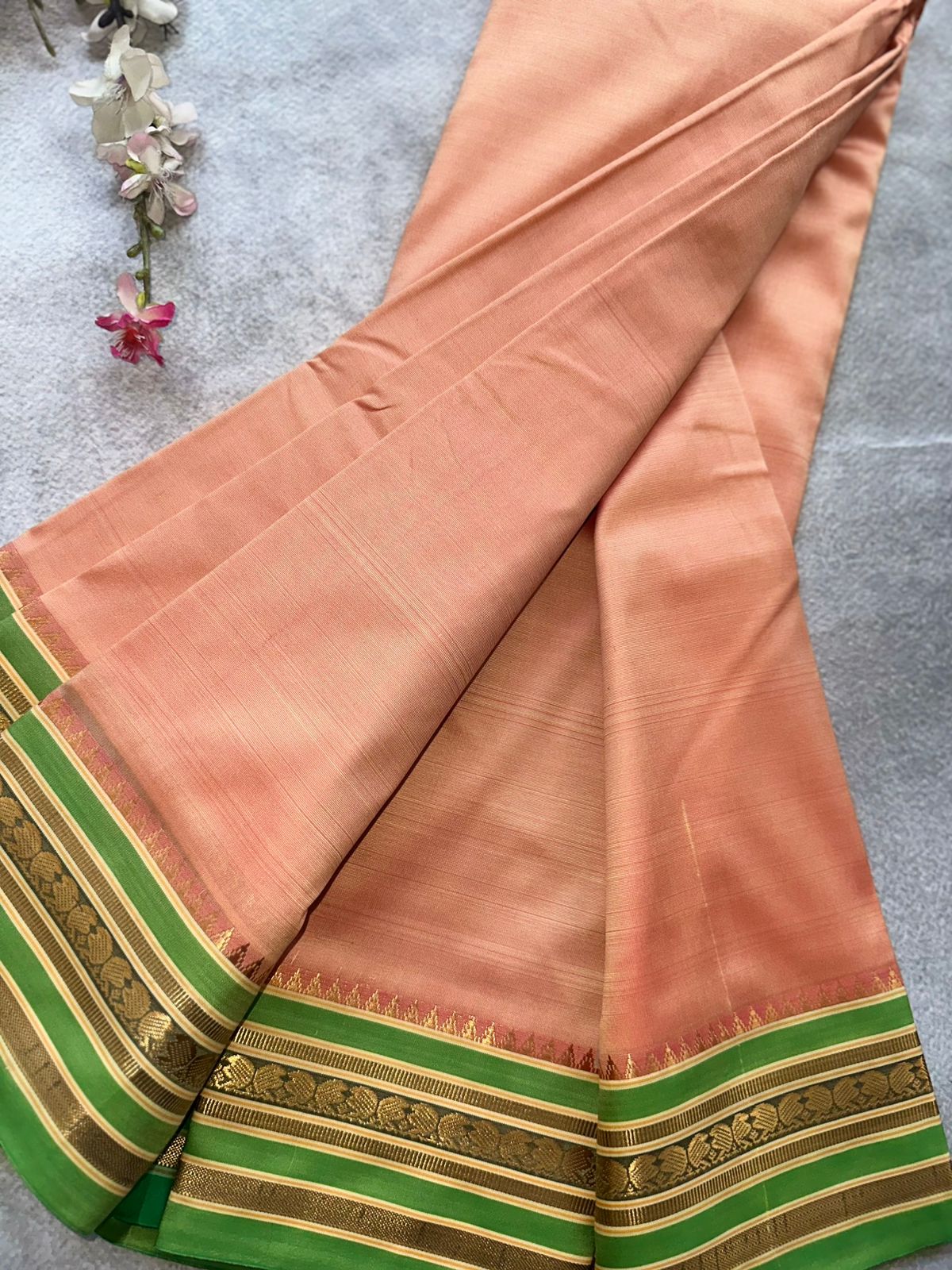 Peach Semi Silk Saree 109