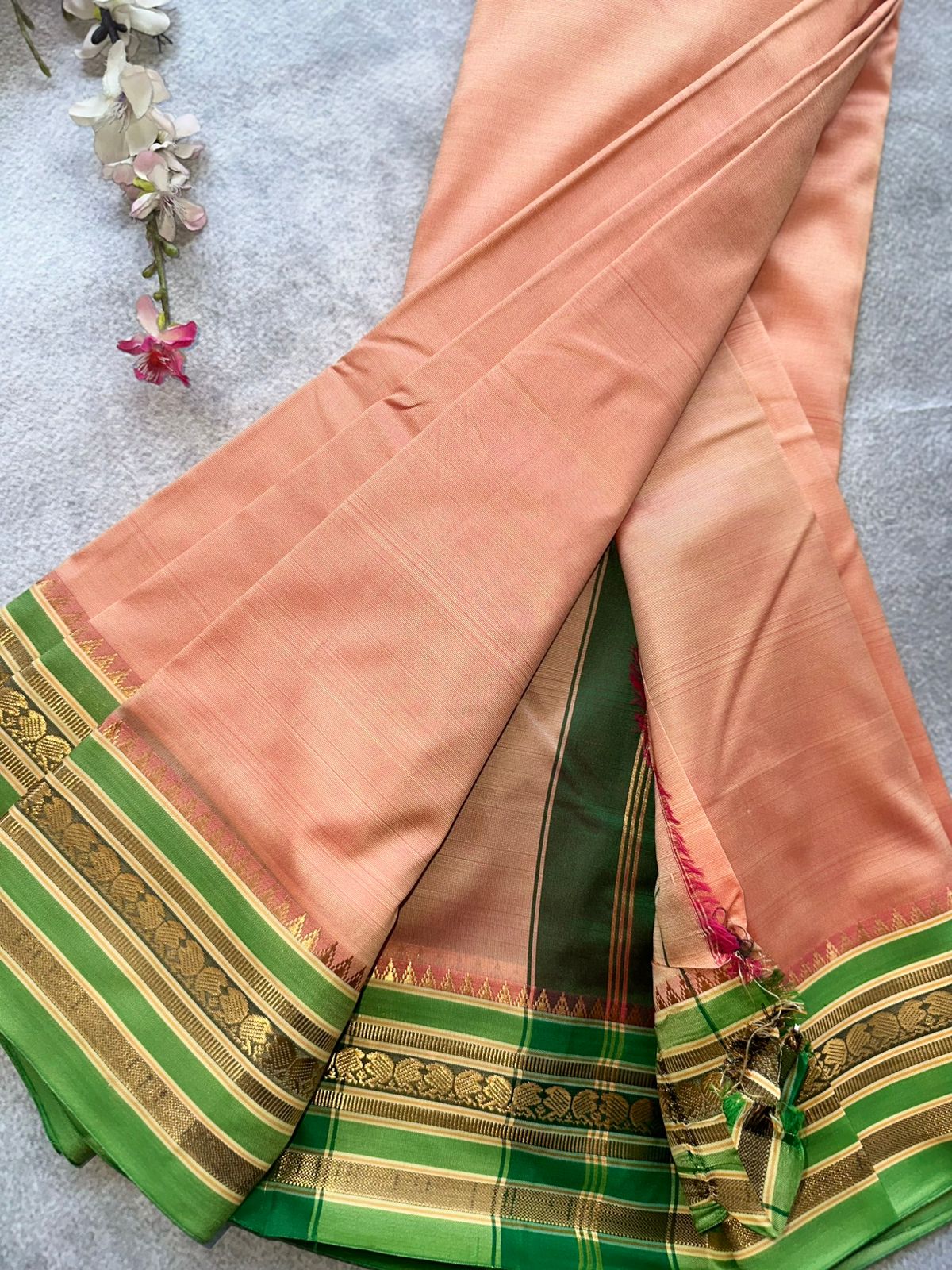 Peach Semi Silk Saree 109
